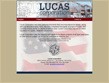 Tablet Screenshot of lucascorp.com